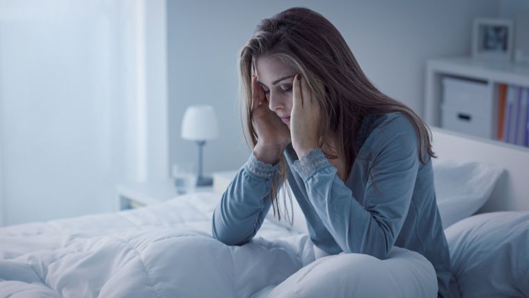 What Are Women's Biggest Health Concerns? 3 depression depressed woman sleep awake night insomnia tired shut.jpg.image .760.428